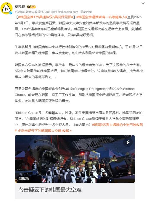 2025澳门特马开奖结果和韩国坠机致4人遇难与韩国坠机事件